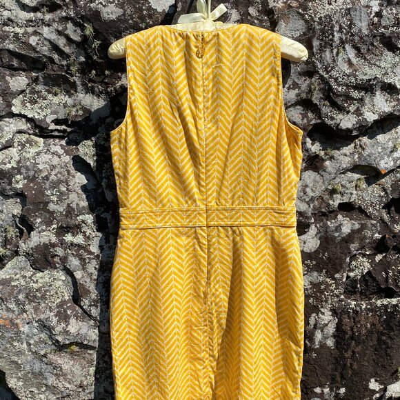 Tory Burch Meryl chevron knee length Dress Excellent condition Size 6 - Picture 4 of 8